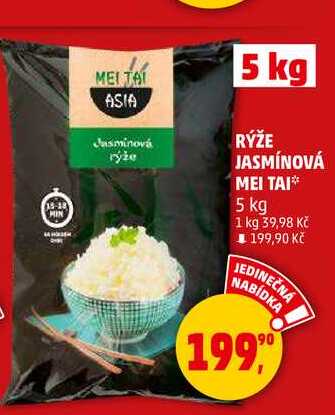 RÝŽE JASMÍNOVÁ MEI TAI, 5 kg 