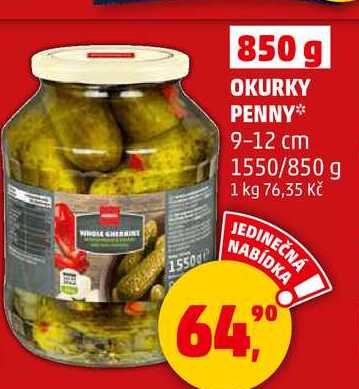 OKURKY PENNY 9-12 cm, 1550/850 g 