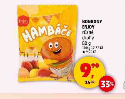 BONBONY ENJOY různé druhy, 80 g 