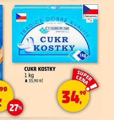 CUKR KOSTKY, 1 kg 