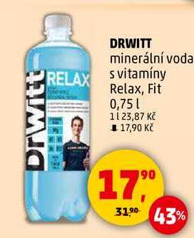 DRWITT minerální voda s vitamíny Relax, 0,75 l 