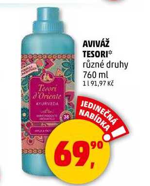 AVIVÁŽ TESORI různé druhy, 760 ml 