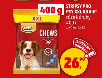 STRIPSY PRO PSY XXL BODIE různé druhy, 400 g 