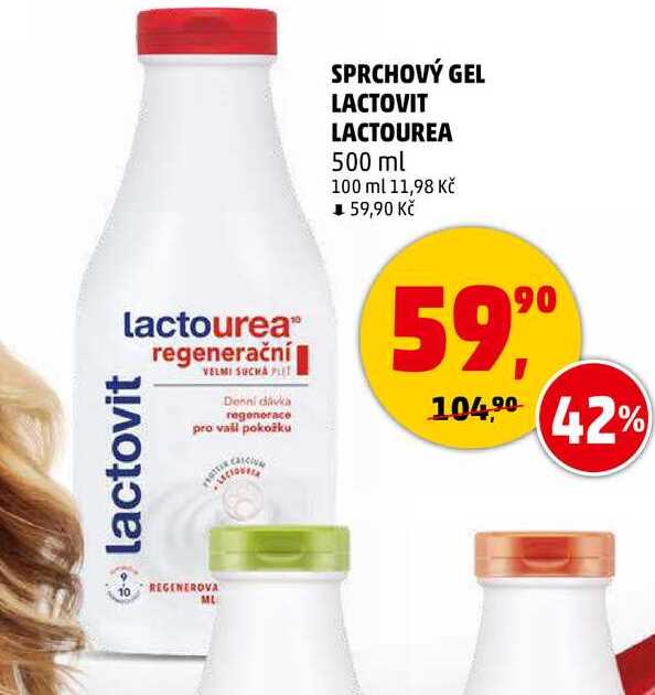 SPRCHOVÝ GEL LACTOVIT LACTOUREA, 500 ml 