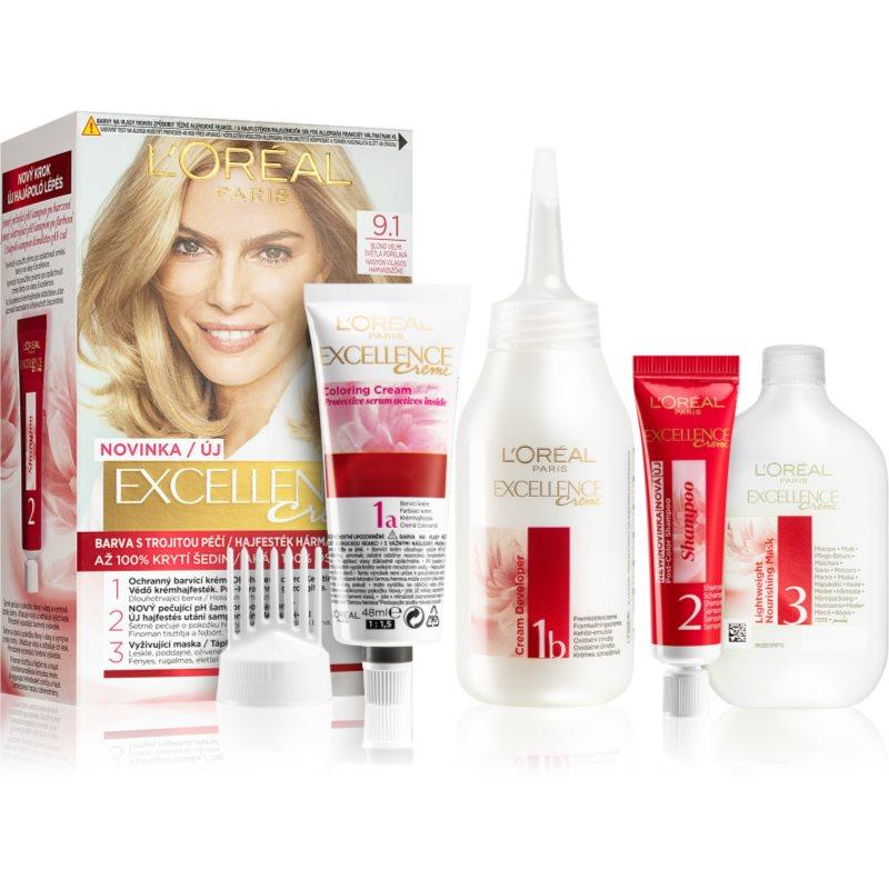 L’Oréal Paris Excellence Creme barva na vlasy odstín 9.1