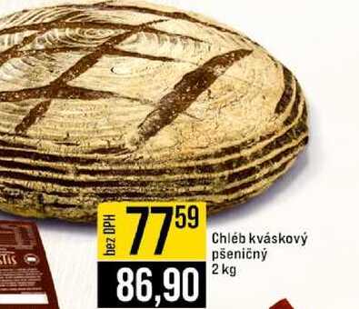 Chléb kváskový pšeničný 2 kg 