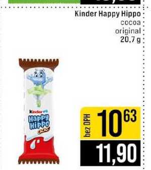 Kinder Happy Hippo Cocoa original 20,7g