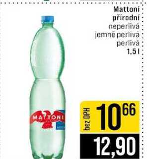 Mattoni přírodní neperlivá jemně perlivá perlivá 1,5l