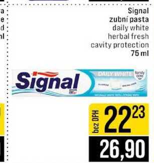 Signal zubní pasta daily white herbal fresh cavity protection 75 ml 