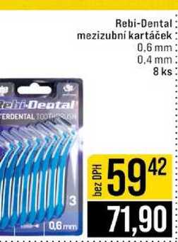 Rebi-Dental mezizubní kartáček 0.6 mm 0,4 mm 8 ks 