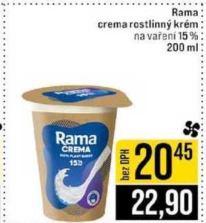 Rama crema rostlinný krém na vaření 15% 200 ml