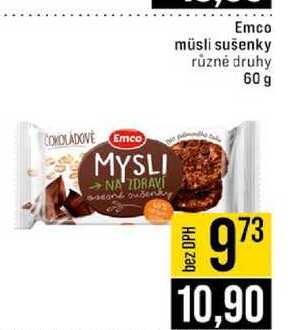 Emco müsli sušenky různé druhy 60 g