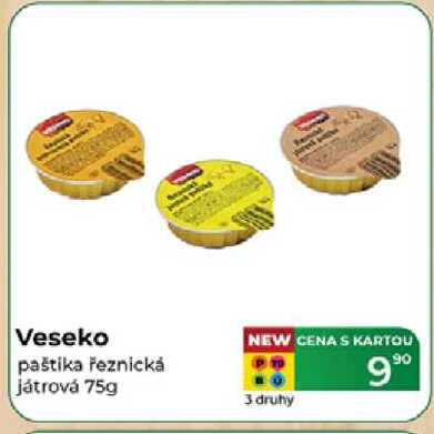Veseko paštika řeznická játrová 75 g