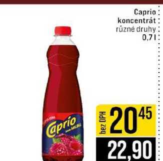 Caprio koncentrát různé druhy 0,7l