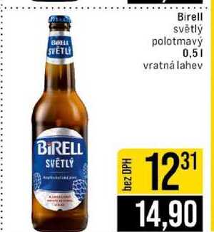 Birell světlý polotmavý 0,5l