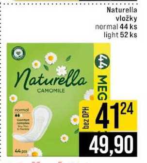 Naturella vložky normal 44 ks light 52 ks 