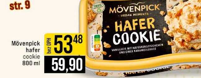 Mövenpick hafer cookie 800 ml 