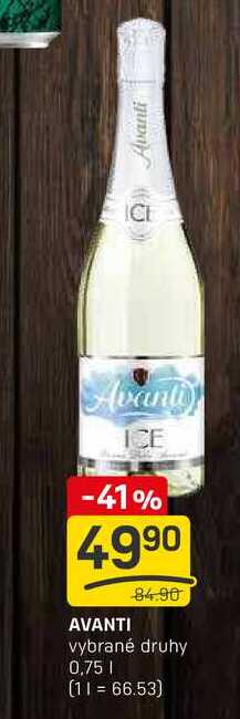 AVANTI vybrané druhy 0,75l