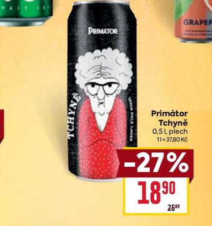 Primátor Tchyně 0,5l, plech