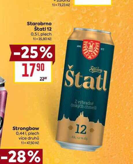 Starobrno Štatl 12 0,5l, plech