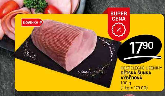 DĚTSKÁ ŠUNKA VÝBĚROVÁ 100 g 