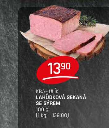LAHŮDKOVÁ SEKANÁ SE SÝREM 100 g