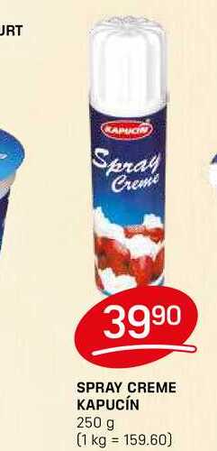 SPRAY CREME KAPUCÍN 250 g