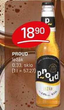 PROUD ležák 0,33l