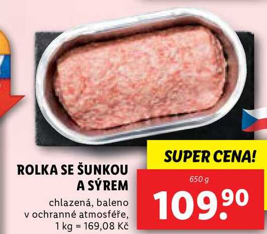 ROLKA SE ŠUNKOU A SÝREM, 650 g