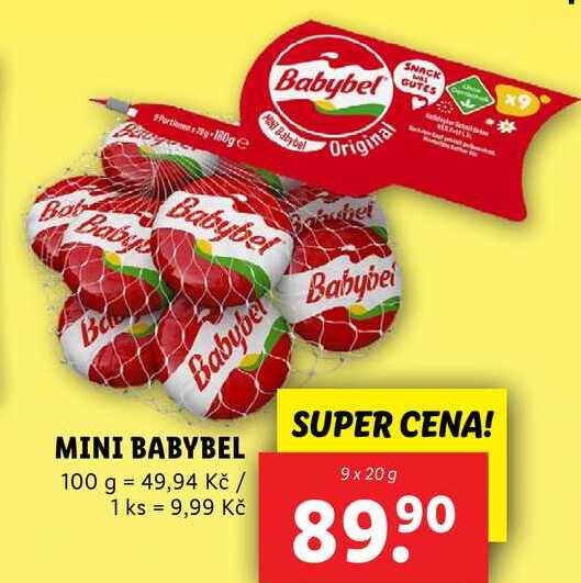 MINI BABYBEL, 9x 20 g