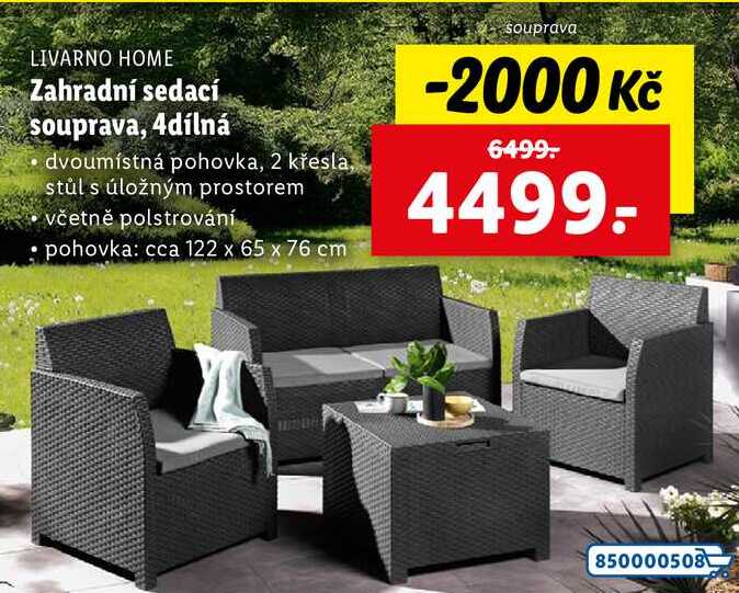 Zahradní sedací souprava, 4dílná