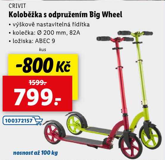 Koloběžka s odpružením Big Wheel 