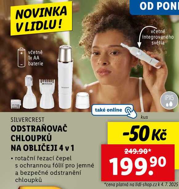 ODSTRAŇOVAČ CHLOUPKŮ NA OBLIČEJI 4 v 1 