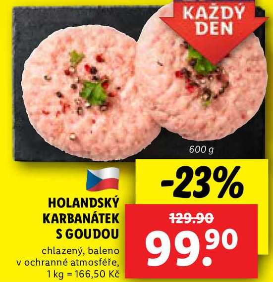 HOLANDSKÝ KARBANÁTEK S GOUDOU, 600 g