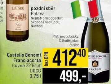 Castello Bonomi Franciacorta Cuvee 22 Brut DOCG 0,75l