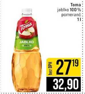 Toma jablko 100% pomeranč 1l