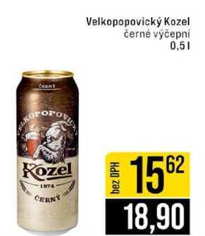 Velkopopovický Kozel černé výčepní 0,5l