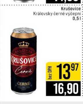 Krušovice Královsky černě výčepní 0,5l