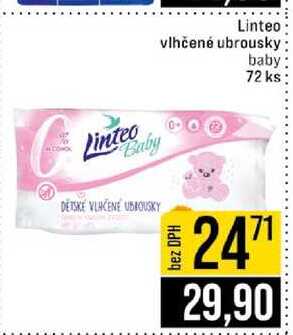 Linteo vlhčené ubrousky baby 72 ks 