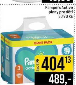 Pampers Active pleny pro děti s3 90 ks