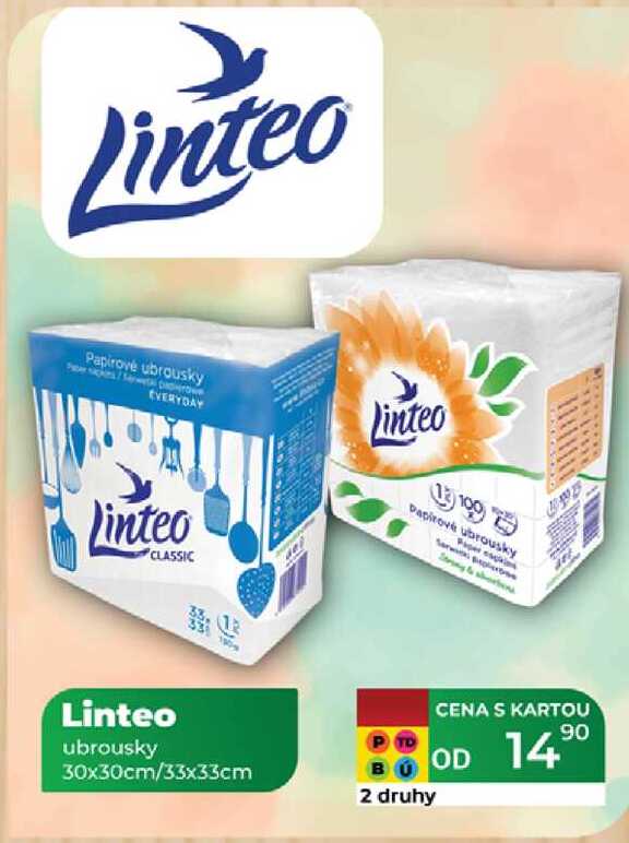 Linteo ubrousky 30x30cm/33x33cm 