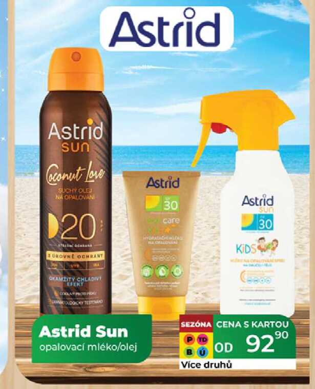 Astrid Sun opalovací mléko/olej
