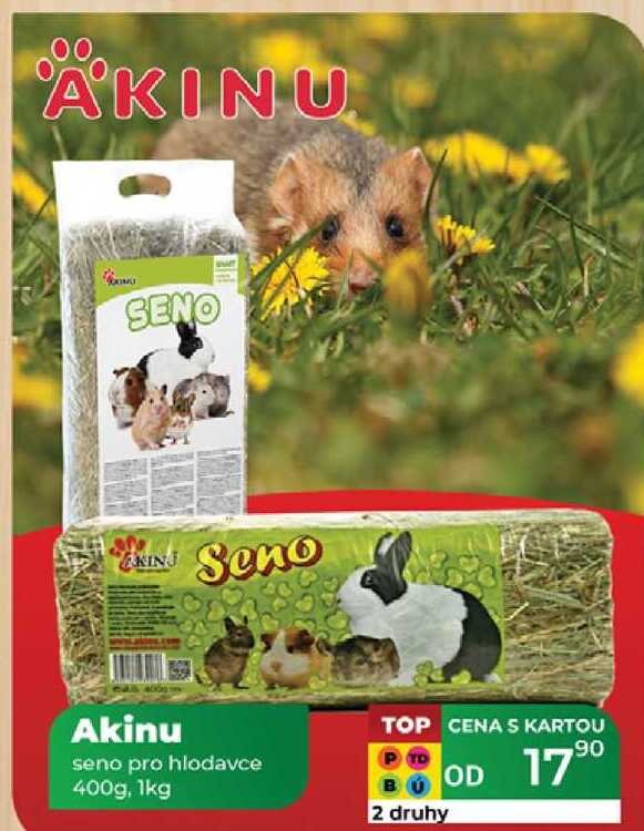 Akinu seno pro hlodavce 400g,1kg  