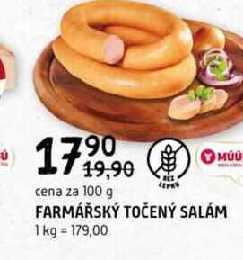 Farmářský točený salám 100g