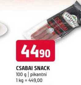 Csabal snack 100 g pikantní