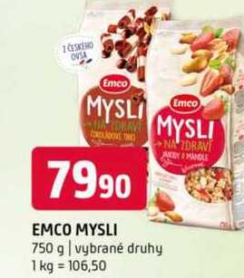 Emco mysli 750 g vybrané druhy