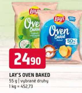 LAY'S oven baked 55 g vybrané druhy