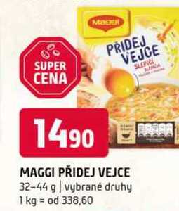 Maggi polévka Přidej vejce, vybrané druhy 32-44g