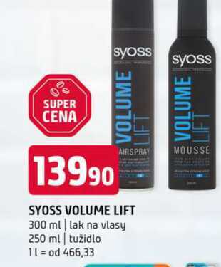 Syoss volume lift 300 ml lak na vlasy 250 ml tužidlo