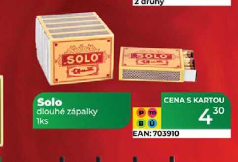 Solo dlouhé zápalky 1ks  